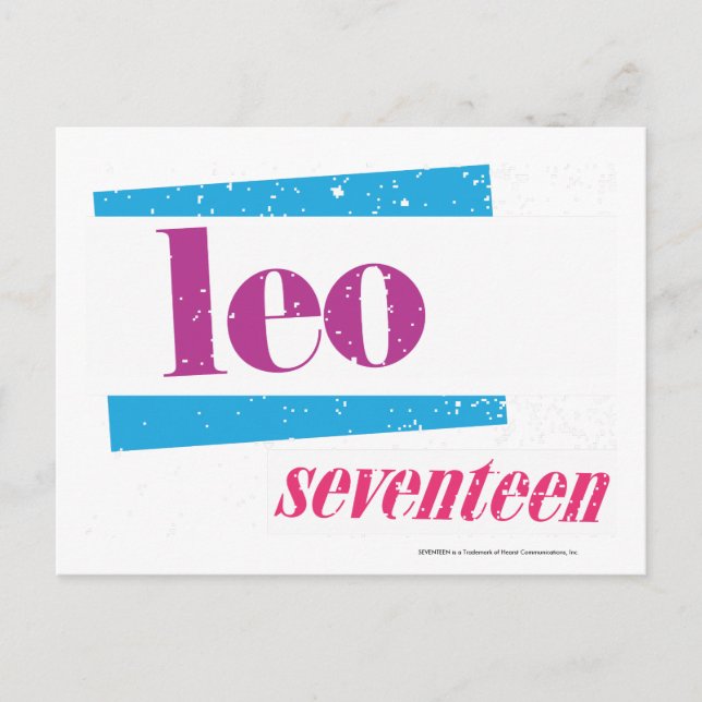 Carte Postale Leo Purple (Devant)