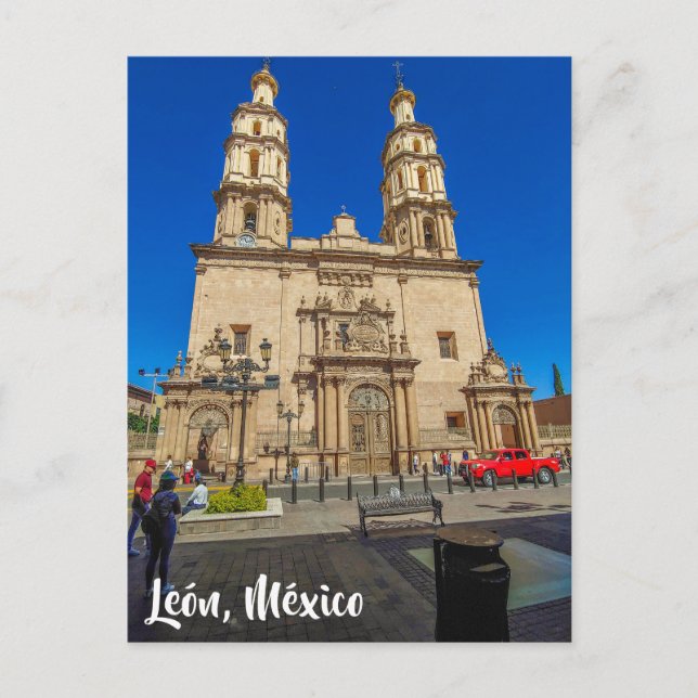 Carte Postale León, Mexique, Cathédrale (Devant)