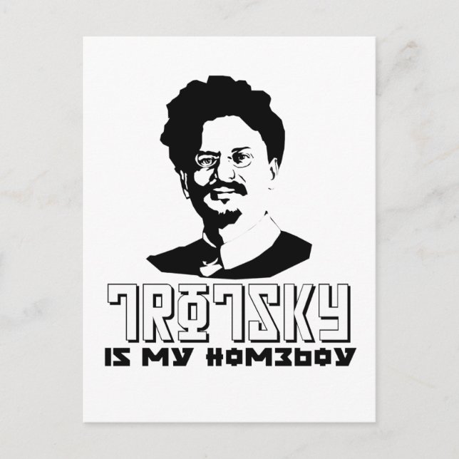 Carte Postale Leon Trotsky est mon petit garçon (Devant)