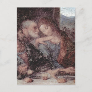 Carte Postale Leonardo da Vinci Das Abendmahl, Détail 1495-1497 