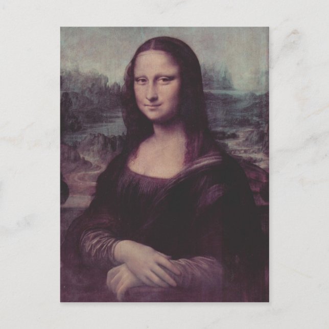 Carte Postale Leonardo da Vinci Mona Lisa (La Giaconda) Mona Lis (Devant)
