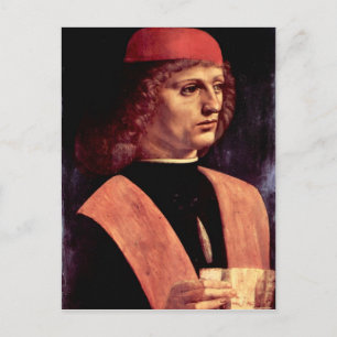 Carte Postale Leonardo da Vinci - Portrait d'un musicien