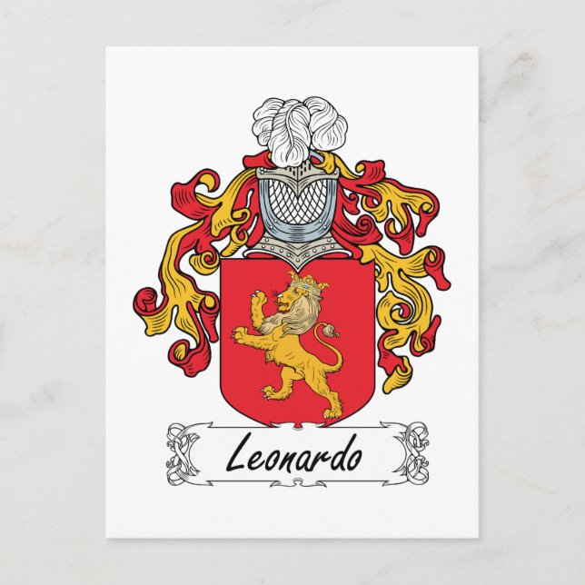 Carte Postale Leonardo Family Crest (Devant)
