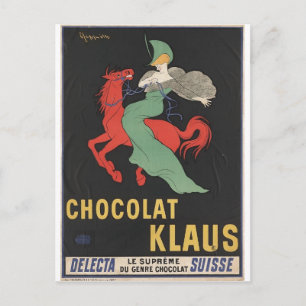 Carte Postale Leonetto Cappiello : Chocolat Klaus 1903