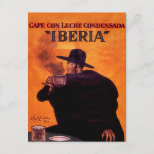 Carte Postale Leonetto Cappiello Iberia Café Publicité