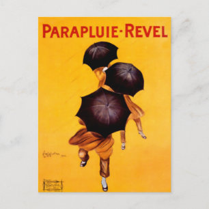 Carte Postale Leonetto Cappiello Revel Parapluie Publicité