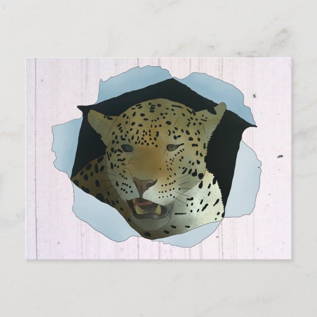 Carte Postale Leopard (Devant)