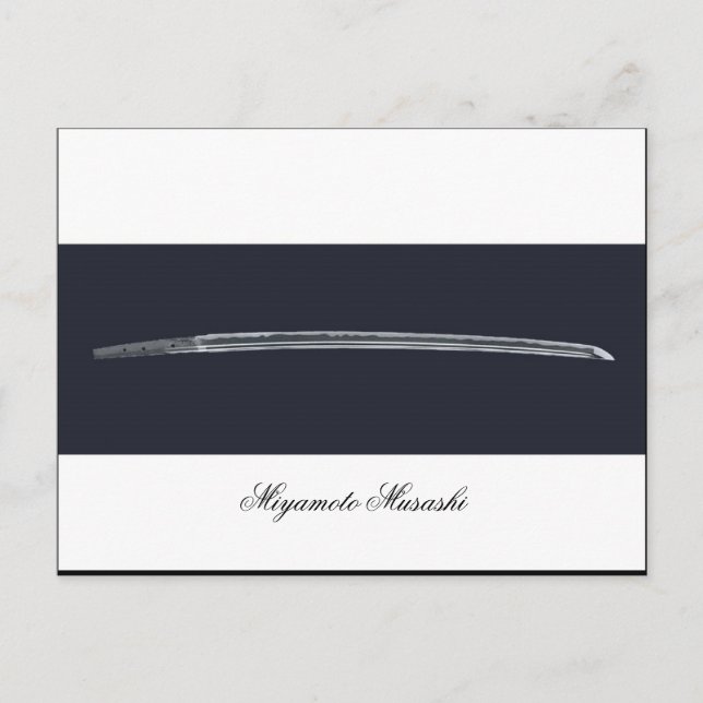 Carte Postale L'épée de Miyamoto Musashi (Devant)
