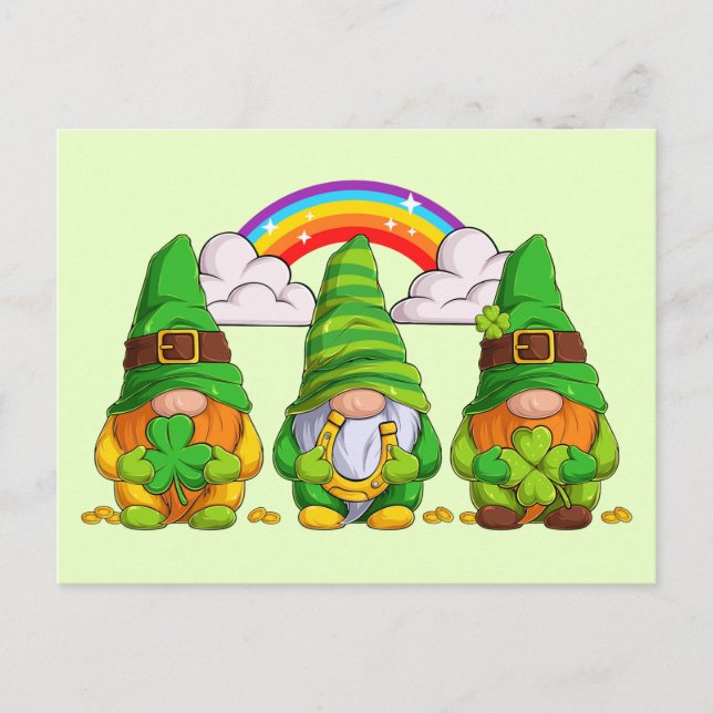 Carte Postale Leprechaun Gnomes (Devant)