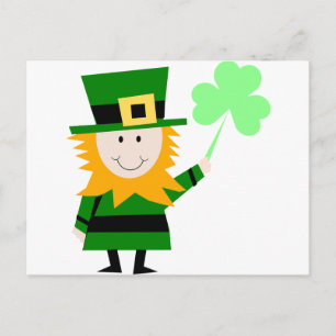 Carte Postale Leprechaun Irish Folklore Fairy Elf Art Joli Amusa