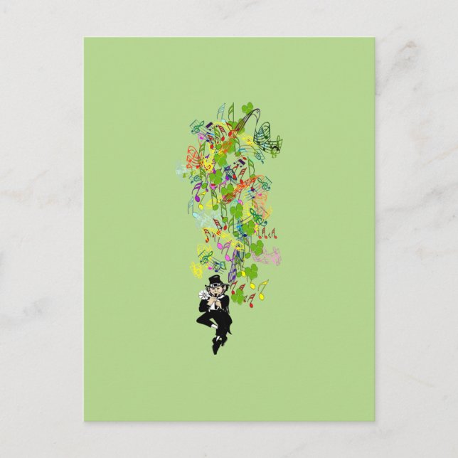 Carte Postale LeprechaunPantalonsNoirs (Devant)