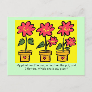 Carte Postale Lequel est mon Plante ?
