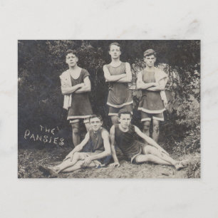 Carte Postale L'équipe de baignade des Pansies