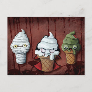 Carte Postale L'équipe d'Halloween des monstres !