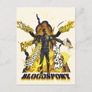 Carte Postale L'équipe du suicide Graphique d'action Bloodspor