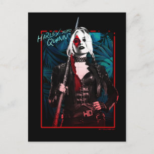 Carte Postale L'équipe du suicide Harley Quinn & Green Ferns