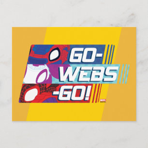 Carte Postale L'équipe Web Racers Go-Webs-Go!