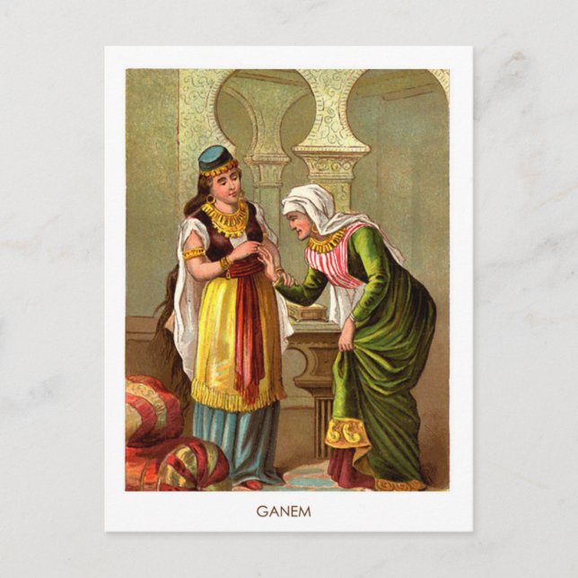 Carte Postale Les 1001 Nuits arabes : Ganem (Devant)