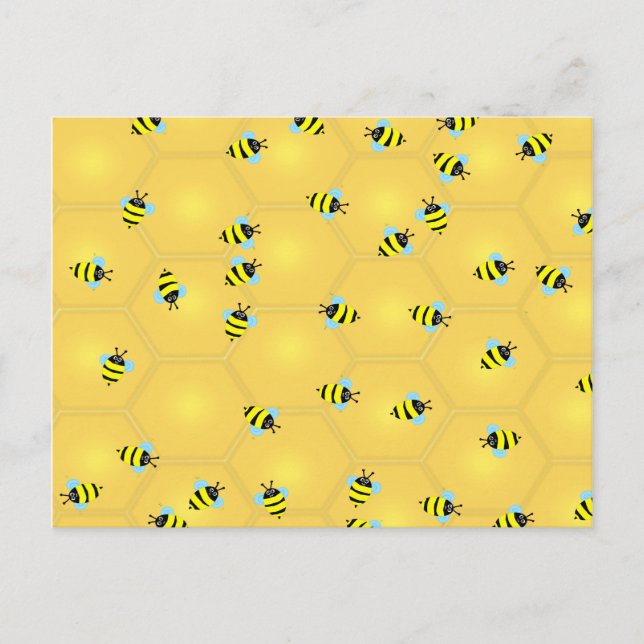 Carte Postale Les abeilles (Devant)