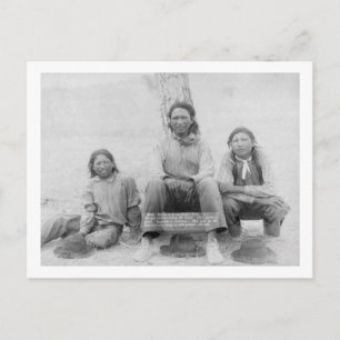 Carte Postale Les adolescents indiens Lakota en robe occidentale