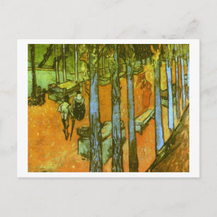 Carte Postale Les Alyscamps : Feuilles d'automne, Vincent Van Go