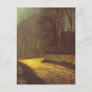 Carte Postale Les amants de John Atkinson Grimshaw