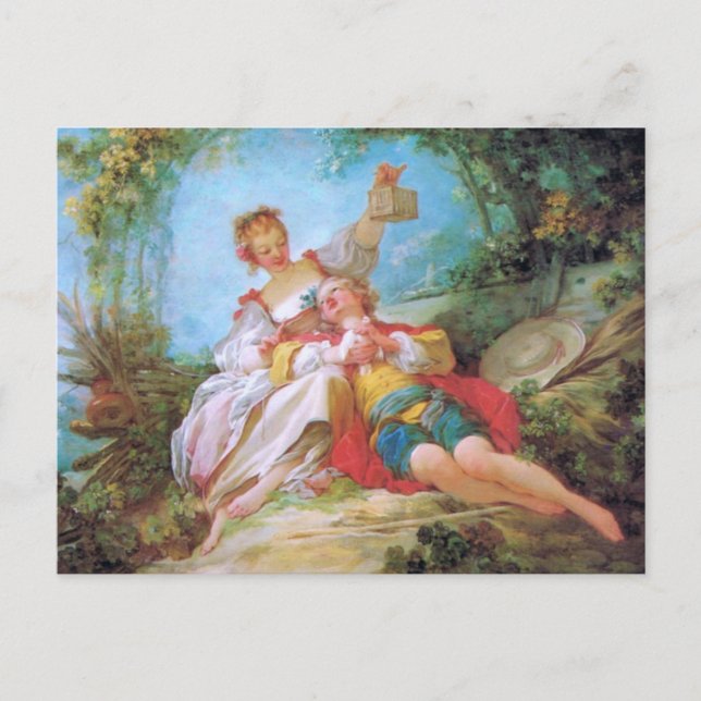 Carte Postale Les amants heureux (Devant)