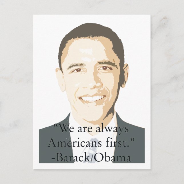Carte Postale Les Américains d'abord (Devant)