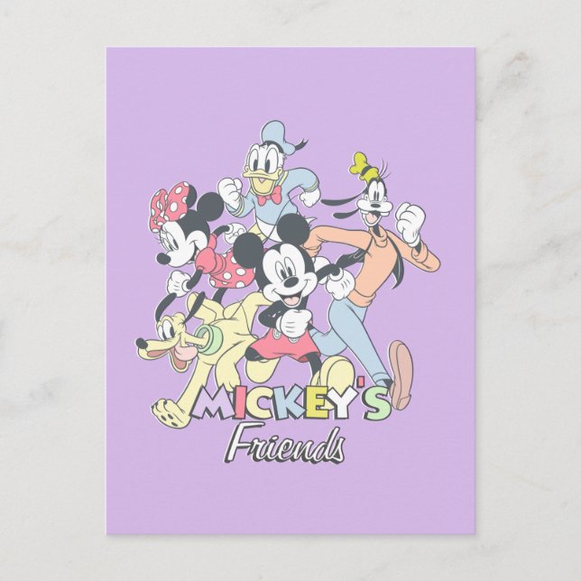 Carte Postale Les amis de Mickey (Devant)