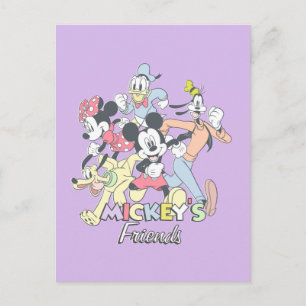 Carte Postale Les amis de Mickey
