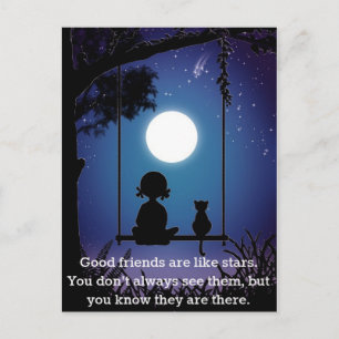 Carte Postale Les Amis Sont Comme Des Étoiles