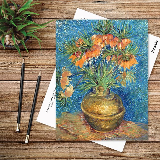 Carte Postale Les amitiés dans un vase de cuivre Van Gogh (Créateur téléchargé)