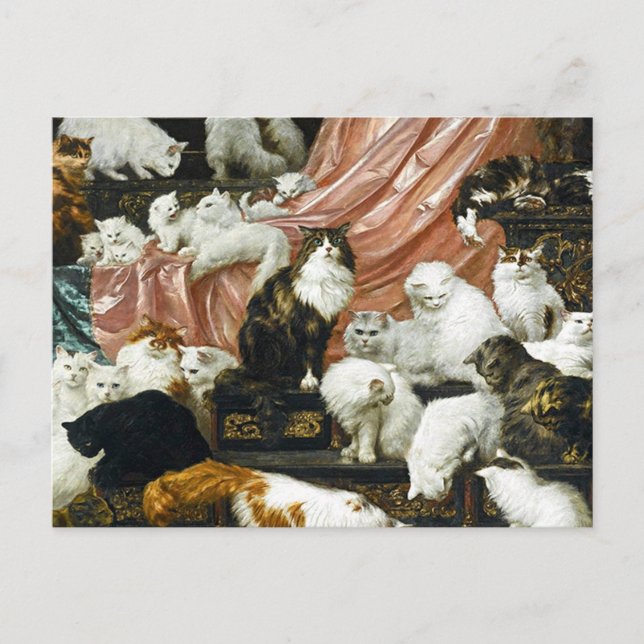 Carte Postale Les amoureux de ma femme par Carl Kahler Chat (Devant)