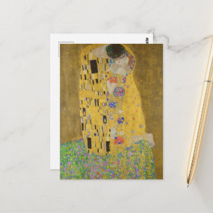 Carte Postale Les amoureux embrasser Embrace par Gustav Klimt
