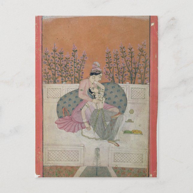 Carte Postale Les amoureux en terrasse, Pahari (Devant)
