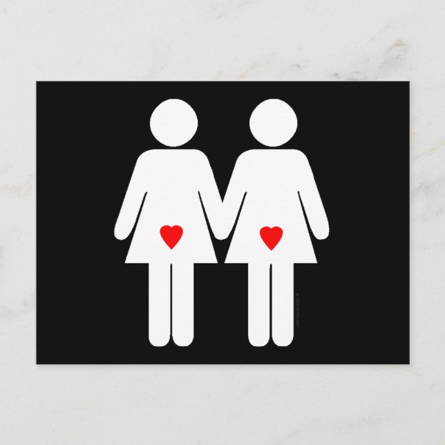 Carte Postale Les amoureux lesbiennes - (Devant)