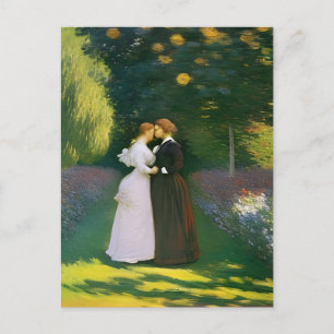 Carte Postale Les amoureux lesbiennes par Monet
