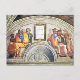 Carte Postale Les Ancestors of Christ : Jacob, Joseph, 1512
