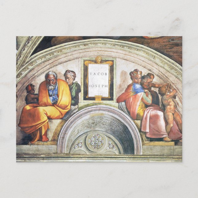 Carte Postale Les Ancestors of Christ : Jacob, Joseph, 1512 (Devant)