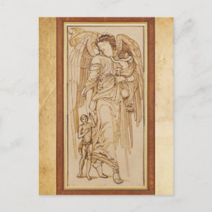 Carte Postale Les anges de la hiérarchie Angeli par Burne Jones