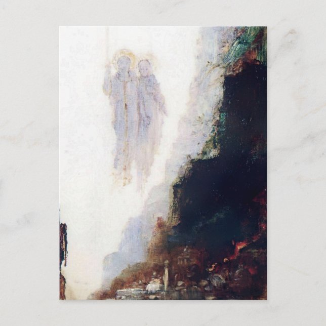 Carte Postale « Les Anges de Sodome » de Gustave Moreau (Devant)