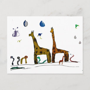 Carte Postale Les animaux de Noé