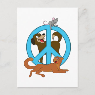 Carte Postale Les animaux de paix