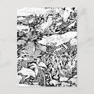 Carte Postale Les animaux en paix