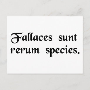 Carte Postale Les apparences des choses sont trompeuses.