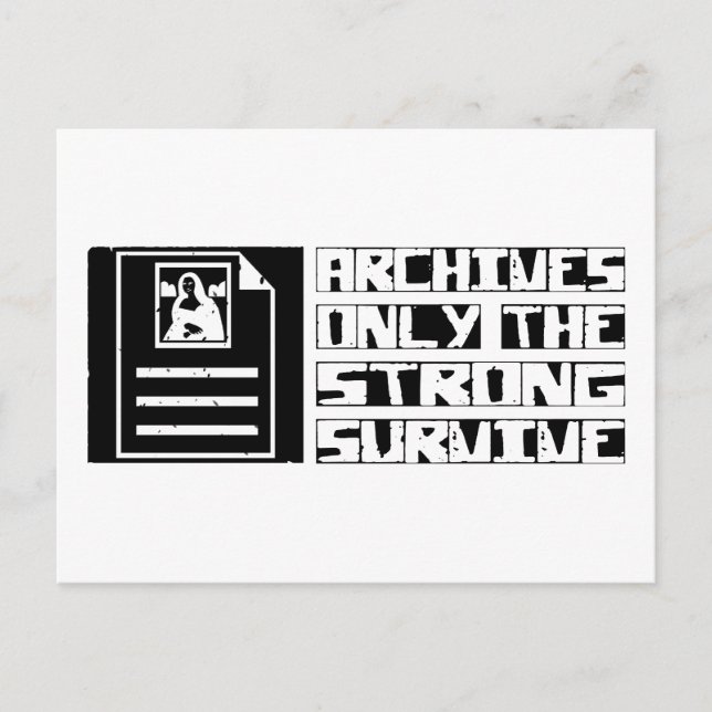 Carte Postale Les archives survivent (Devant)