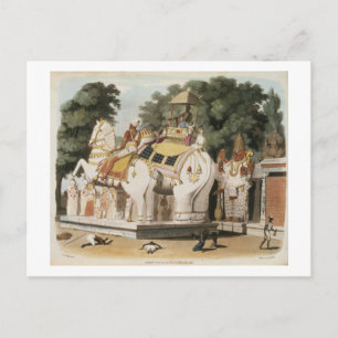 Carte Postale Les autochtones rendent hommage à leur dirigeant,