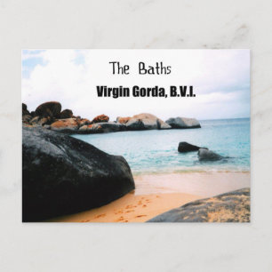 Carte Postale Les Bains, Virgin Gorda B.V.I.