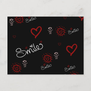 Carte Postale Les battements de coeur et le bonheur