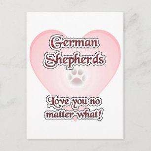 Carte Postale Les Bergers Allemands Vous Aiment Peu Importe